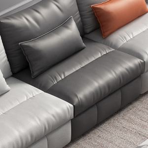 Sofá seccional moderno de tela, mueble barato con reposapiés para sala de estar - Product Image 4