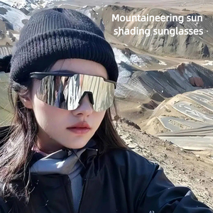 Lunettes de <span class=keywords><strong>soleil</strong></span> de sport pour homme et <span class=keywords><strong>femme</strong></span>, grande monture, pour l'alpinisme, le <span class=keywords><strong>ski</strong></span>, les activités de plein air, coupe-vent et pare-<span class=keywords><strong>soleil</strong></span>, lunettes de vélo - Product Image 2