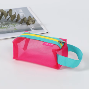 Mesh Zipper <strong>Bag</strong> Purse Portable Organizer Pouches <strong>Small</strong> Makeup <strong>Bags</strong> Mini Cosmetic Pocket Portable Clear Nylon Travel <strong>Toiletry</strong> <strong>Bag</strong> - Product Image 2