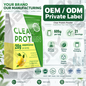 Proteine Isolate del Siero di Latte in Polvere Gusto Limone 20g Proteine Post Allenamento Miscela per Bevande Sportive OEM ODM Produttore Private Label - Product Image 5