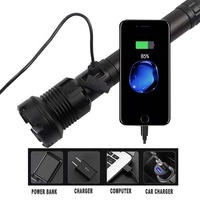 Senter Terang 1000 Lumens Xhp50 P70 Senter LED Taktis Luar Ruangan Portabel Paling Kuat