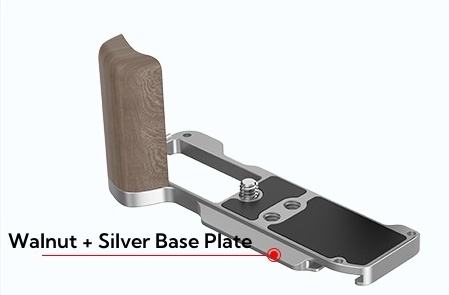 Poignée en forme de L en bois de noyer