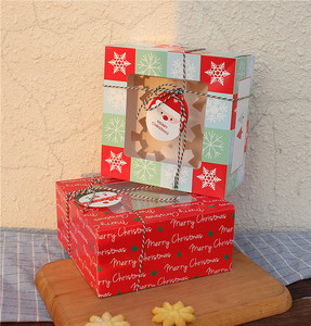 Cute Design Cupcake <strong>Gift</strong> <strong>Box</strong> <strong>Christmas</strong> 4 Cupcakes <strong>Box</strong> with Window - Product Image 4