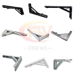 Kệ Trang Trí Gắn Tường Tam Giác Có Thể Gập Lại Bằng Kim Loại Gang Trắng Hỗ Trợ Mang Tường - Product Image 5