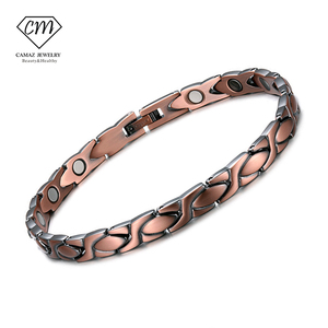 Bracelet magnétique de thérapie quantique en cuivre pour la santé, bracelet magnétique en cuivre pur pour couple - Product Image 6