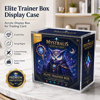 Boîte de présentation ETB sur mesure en acrylique transparent, boîte de présentation pour Elite Trainer Box, boîte de collection, boîte de rangement pour jouets à domicile