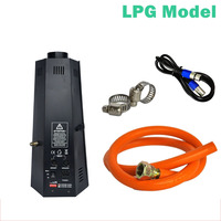 Machine à feu professionnelle DMX512 à 6 angles pour scène, projecteur de flamme GPL avec tuyau de 2 m, indice de protection IP20, puissance 200 W pour concerts, stades, mariages