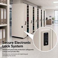 Système d'étagères mobiles compactes haute densité avec compression intelligente pour usage en atelier