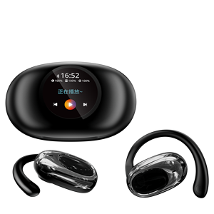 Casque sans fil à <span class=keywords><strong>oreille</strong></span> ouverte de haute qualité sonore Contrôle tactile Conception à pince <span class=keywords><strong>d</strong></span>écontractée B.T Suppression du bruit Affichage numérique à <span class=keywords><strong>puce</strong></span> JL - Product Image 1
