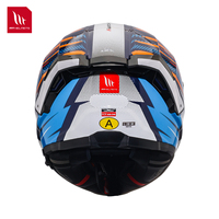 Casques de moto MT Helmets Thunder4, casque intégral, coque en ABS, design graphique, visière transparente à dégagement rapide, homologué ECE