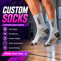 Chaussettes de sport personnalisées pour hommes et femmes, chaussettes de course et de basketball personnalisées, chaussettes de sport athlétiques mi-mollet avec logo