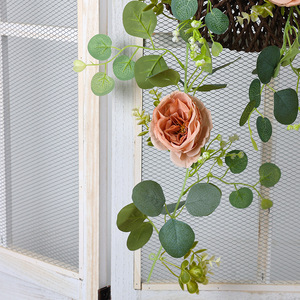 Austin Vine 6-Head Rose <b>Artificial</b> <b>Flower</b> Garland 30cm-100cm Wedding Decor Reusable Plastic Silk <b>Flowers</b> - Product Image 3