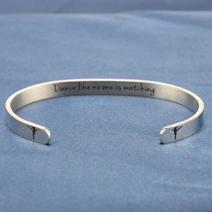 Joycuff แฟชั่น Inspirational เครื่องประดับ Infinity I <span class=keywords><strong>Love</strong></span> Dance บัลเล่ต์ Cuff สร้อยข้อมือ Dancer - Product Image 3