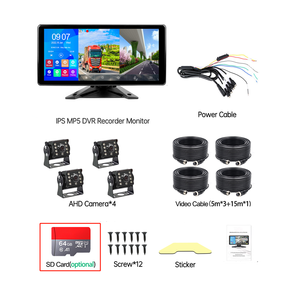 Moniteur <span class=keywords><strong>de</strong></span> voiture 9V-36V 4Ch, boîte noire, caméra AHD <span class=keywords><strong>de</strong></span> Vision nocturne et moniteur <span class=keywords><strong>de</strong></span> voiture 4K pour Bus et camion - Product Image 6