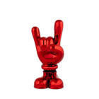 Sculpture autoportante Ti Mano Corna Fuchsia H.11cm Art Déco - Product Image 1