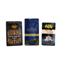 Sachet de café instantané en aluminium à fond plat emballage sac de pochette en plastique pour le café pour un stockage rapide et pratique du café