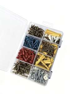 Kit de 530 pièces d'ancres murales en plastique, vis autoperceuses pour cloisons sèches et boulons d'expansion pour meubles - Product Image 4