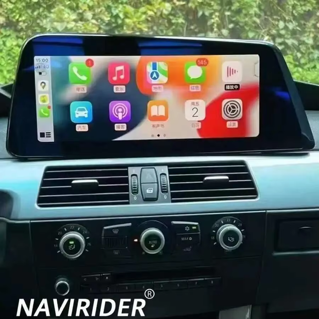 12.3 Inch for BMW 5 Series E60 2003-2010 CCC CIC Android 14 Car Radio Blade Screen Multimedia Video Player Auto Wireless CarPlay