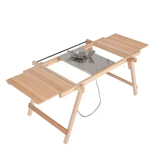 Outdoor Camping <b>Portable</b> Multi-function Tactical <b>Table</b> <b>Table</b> Extension <b>Table</b> Camping Folding Wood Barbecue <b>Picnic</b> <b>Table</b> - Product Image 1