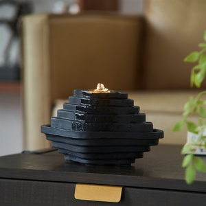 <span class=keywords><strong>Fuente</strong></span> de <span class=keywords><strong>Agua</strong></span> Escalonada Elegante de Alta Gama, Decorativa y que Atrae la Prosperidad - Product Image 4