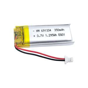 Şarj edilebilir <span class=keywords><strong>3.7V</strong></span> <span class=keywords><strong>350mah</strong></span> lityum iyon batarya 691334/<span class=keywords><strong>350mAh</strong></span> - Product Image 3