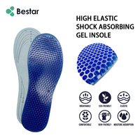 Semelles intérieures en gel de silicone sportif TPE en tissu velours avec gel rafraîchissant pour chaussures – Vente chaude directe usine