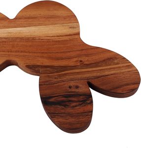 Bunny Shaped Wood Cutting Board 1.5cm Thick Serving Platter Eco-Friendly Sustainable Dishwasher Safe <b>Kitchenware</b> Custom Logo - Product Image 3