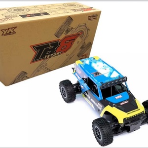 Voiture télécommandée électrique RC Rock Crawler à l'échelle 1:10, 6 canaux, prête à l'emploi, pour extérieur, bleu jaune - Product Image 6