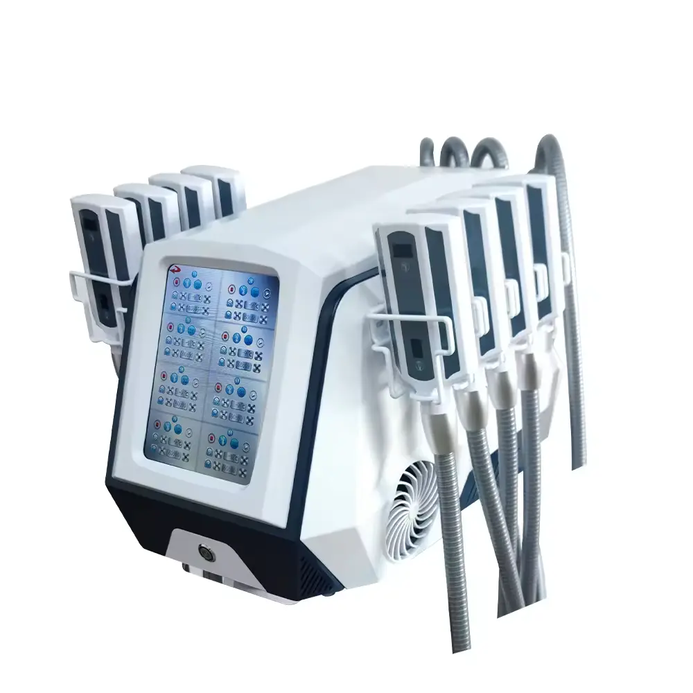 Mesin Cryo 8 portabel, mesin kriolipolisis non-vakum untuk menghilangkan lemak