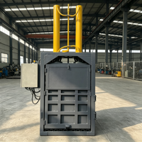Compacteur hydraulique manuel vertical à double cylindre, presse à papier hydraulique pour le recyclage des déchets de papier et de plastique