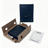 Balance électronique numérique de haute qualité pour café expresso avec minuteur, boîte rigide écologique, laminage mat, doublure en éponge