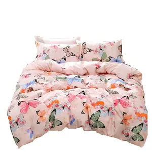 Hot Sale Home Textile Cheap Price Soft Comfortable Polyester Luxury Comforter Bed Sheet Bedding Set For Home Hotel