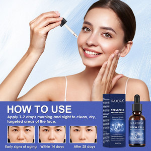 Sérum pour le visage anti-âge, éclaircissant et blanchissant aux cellules souches naturelles en gros, 30 ml, avec huile de noix de coco, aloe vera et beurre de karité - Product Image 5
