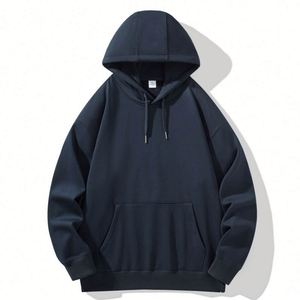 High Quality Custom Logo 600g 100% Cotton Heavyweight Fleece Blank Oversized <b>Plus</b> <b>Size</b> Men's Hoodies Tracksuits for Men - Product Image 4