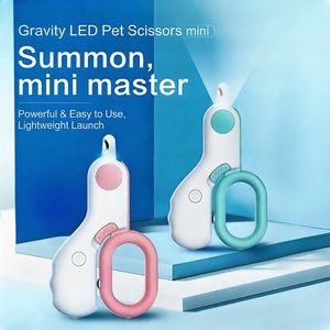 बिल्लियों और कुत्ते के नाखून क्लिपर्स के लिए नई मिनी नेतृत्व वाली रक्त रेखा पालतू नाखून क्लिपर्स - Product Image 2