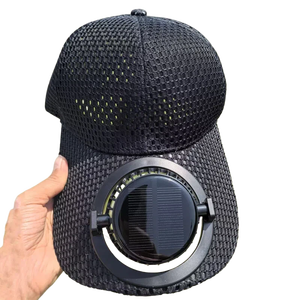 Nuovo Cappello con Ventilatore a Ricarica Solare, Visiera Estesa Estiva, Rete Traspirante, Protezione Solare, Visiera Regolabile in PVC per Coppie - Product Image 5