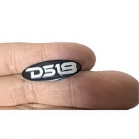 Autocollant adhésif personnalisé en aluminium pur peint, finition brillante, plaque signalétique pour haut-parleur Bluetooth, pour petits appareils électroménagers audio