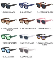 Vente en gros 2026 Lunettes de soleil tendance de haute qualité Lunettes de soleil de luxe de marque Logo personnalisé Uv400 Lunettes de soleil carrées tendance Femmes Hommes