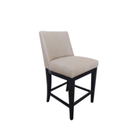 Chaise de bistrot moderne commerciale à hauteur de comptoir, mobilier de restaurant, tabouret de bar haut rembourré avec repose-pieds pour la maison et la cuisine