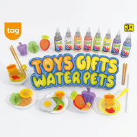 Kit de Fabrication de Bêtes Aquatiques Magiques DIY, Moules Alimentaires Végétaux, Jouet Artisanat Gel Elfes Aquatiques, Jeu d'Imitation Cuisine, Cadeau pour Enfants