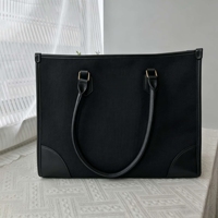 Sacs fourre-tout en toile et PU épissés, personnalisables avec quincaillerie et logo sur mesure, vente en gros