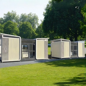 Toilettes portables haut <span class=keywords><strong>de</strong></span> gamme Apple Cabin Pod pour les attractions touristiques, les parcs, les sanitaires mobiles <span class=keywords><strong>de</strong></span> luxe en plein air pour hommes et femmes - Product Image 5