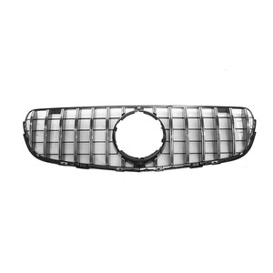 Calandre avant Mercedes-Benz ABS noir brillant avec bandes argentées, pièce de rechange pour modèle X253 16-19 - Product Image 3