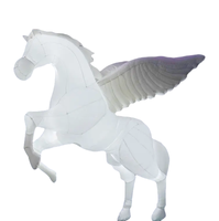 Costume de cheval gonflable lumineux LED pour adultes, résistant à l'eau, résistant au soleil, durable, batterie au lithium, personnalisable