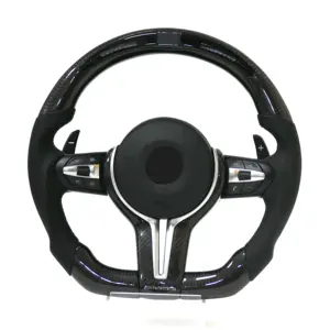 Adecuado para Kit de carrocería de coche de fibra de carbono de carreras de alta calidad <span class=keywords><strong>Volante</strong></span> de cuero Compatible con <span class=keywords><strong>BMW</strong></span> F30 3 Series F10 5 Series Otros modelos - Product Image 1