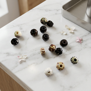 ชุดทำเครื่องประดับแฟชั่น DIY ลูกปัดเปลือกหอยธรรมชาติ สีขาว ชมพู ส้ม หลากสี ลายเปลือกหอยปะการัง - Product Image 1