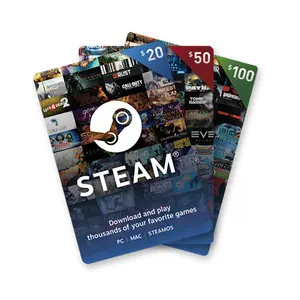 Cartão da carteira steam $20