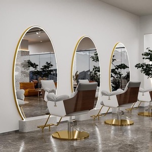 Espejo de Barbería 2026 Sober Net Red, Espejo de Doble Cara para Salón de Belleza, con Luz LED - Product Image 1
