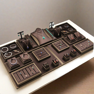 ชุดเครื่องประดับหนัง PU สำหรับร้านค้าหรูหราชุดเครื่องประดับหน้าต่างร้านเครื่องประดับตามสั่ง - Product Image 5