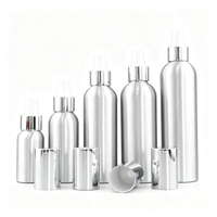 Flacon pulvérisateur de parfum en aluminium personnalisé 30ml 60ml, flacon de parfum en aluminium avec pompe en aluminium, flacon cosmétique en aluminium